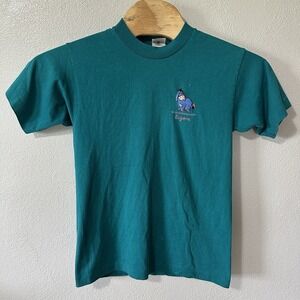 Vintage Winnie The Pooh Eeyore Fruit Of‎ The Loom Single Stitch Tshirt Medium